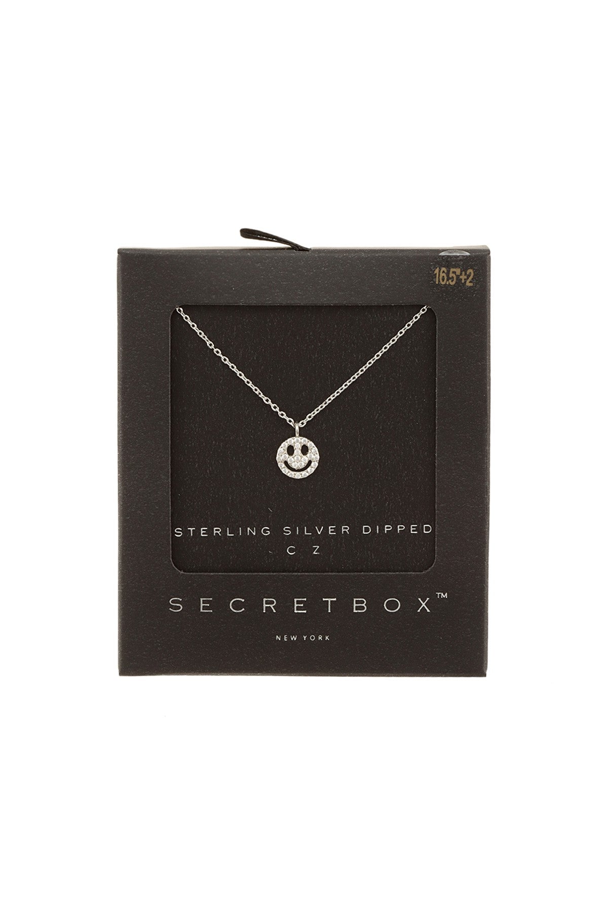 Secretbox - Silver Happy Face Necklace