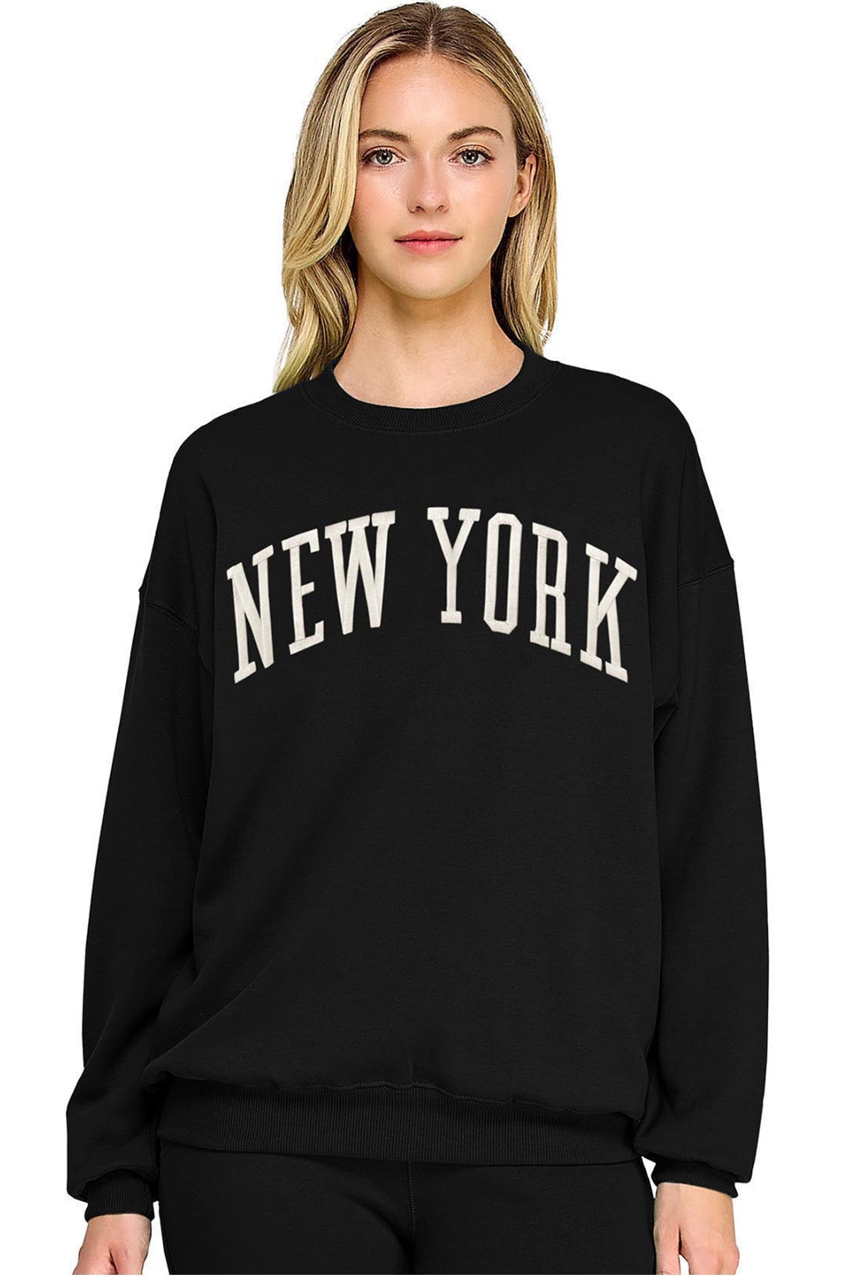 NY - New York EMB Fleece Crewneck