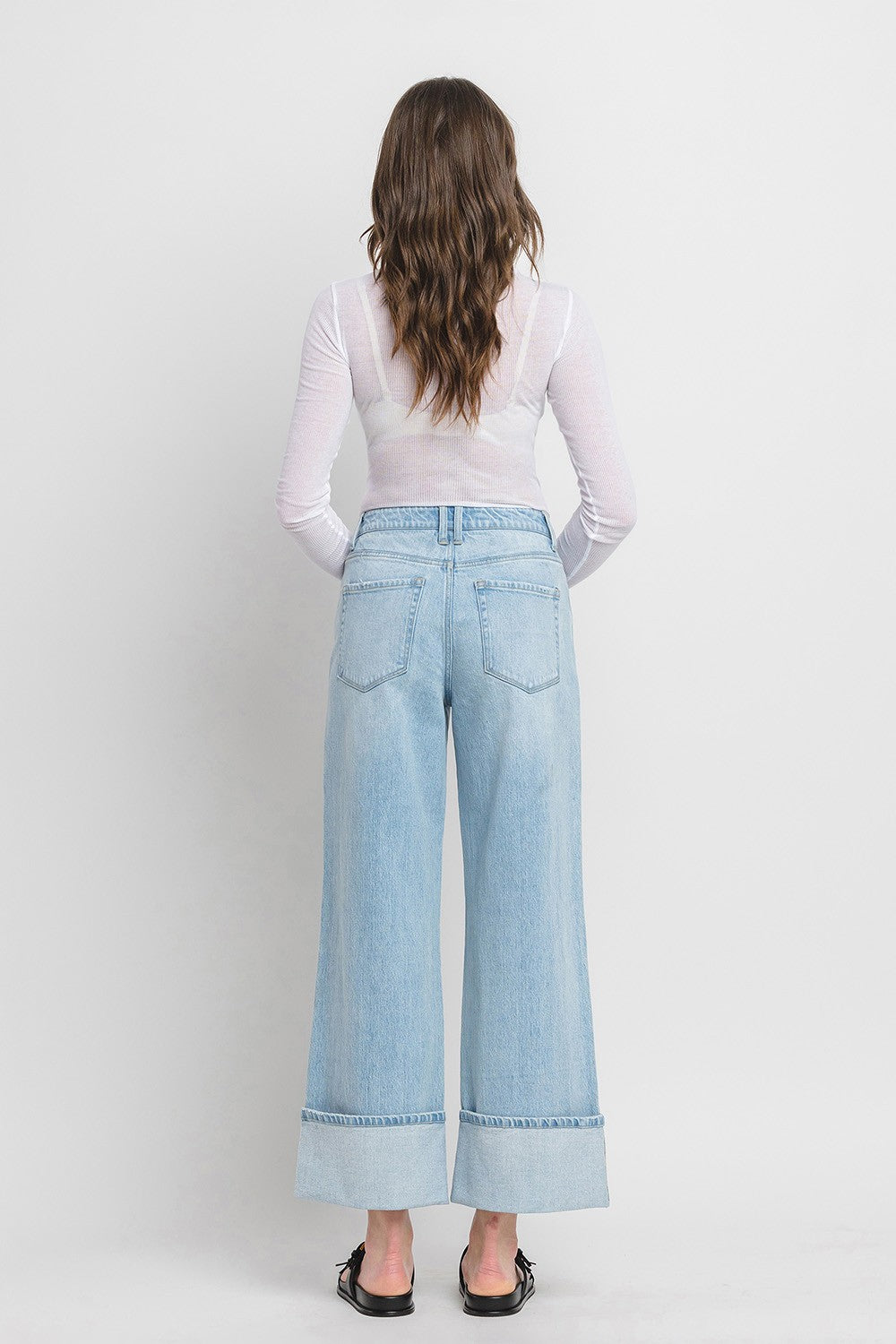 Wild Horses Super High Rise Cuffed Wide Leg Jean - Flying Monkey