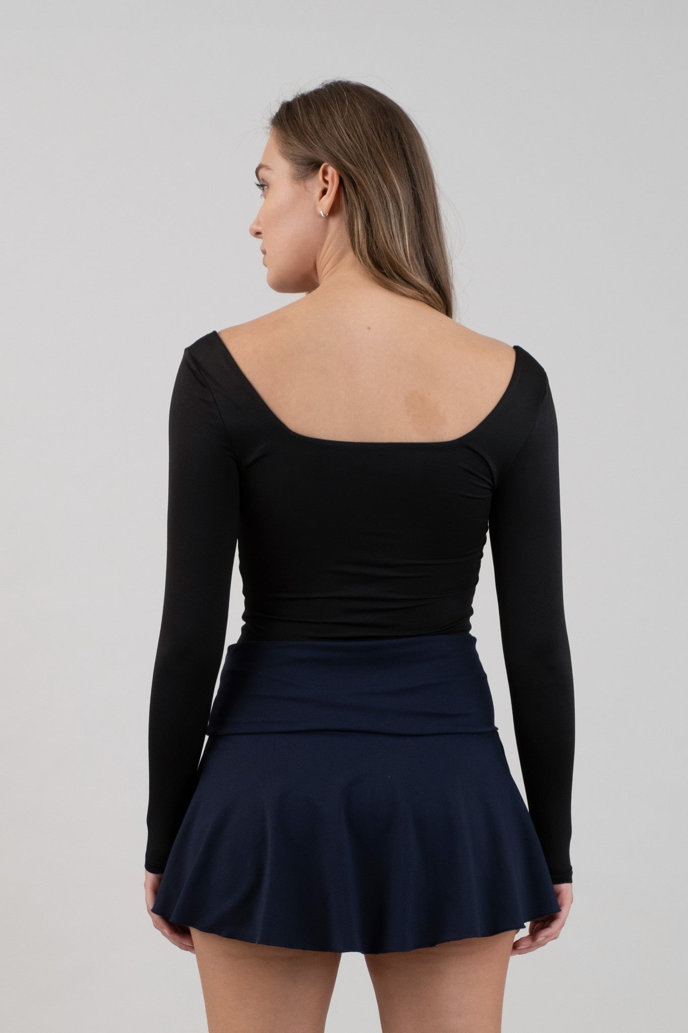 Reversible Square Neck LS Top
