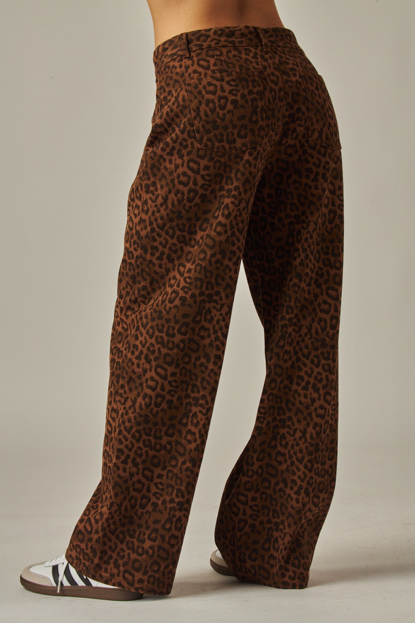 Leopard Fade Denim Jean