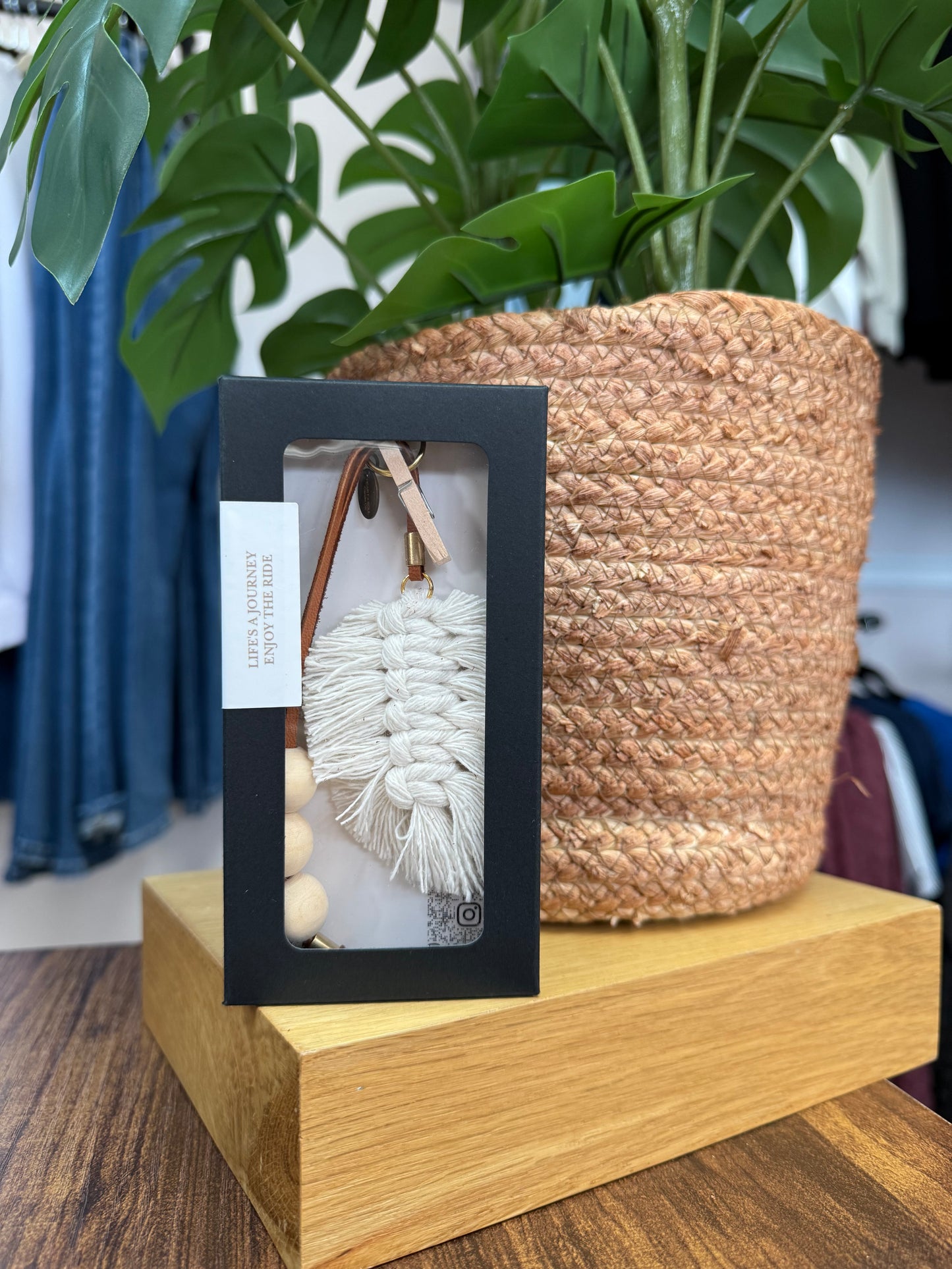 Heart + Soul Candle Co - Car Charm Feather Macrame