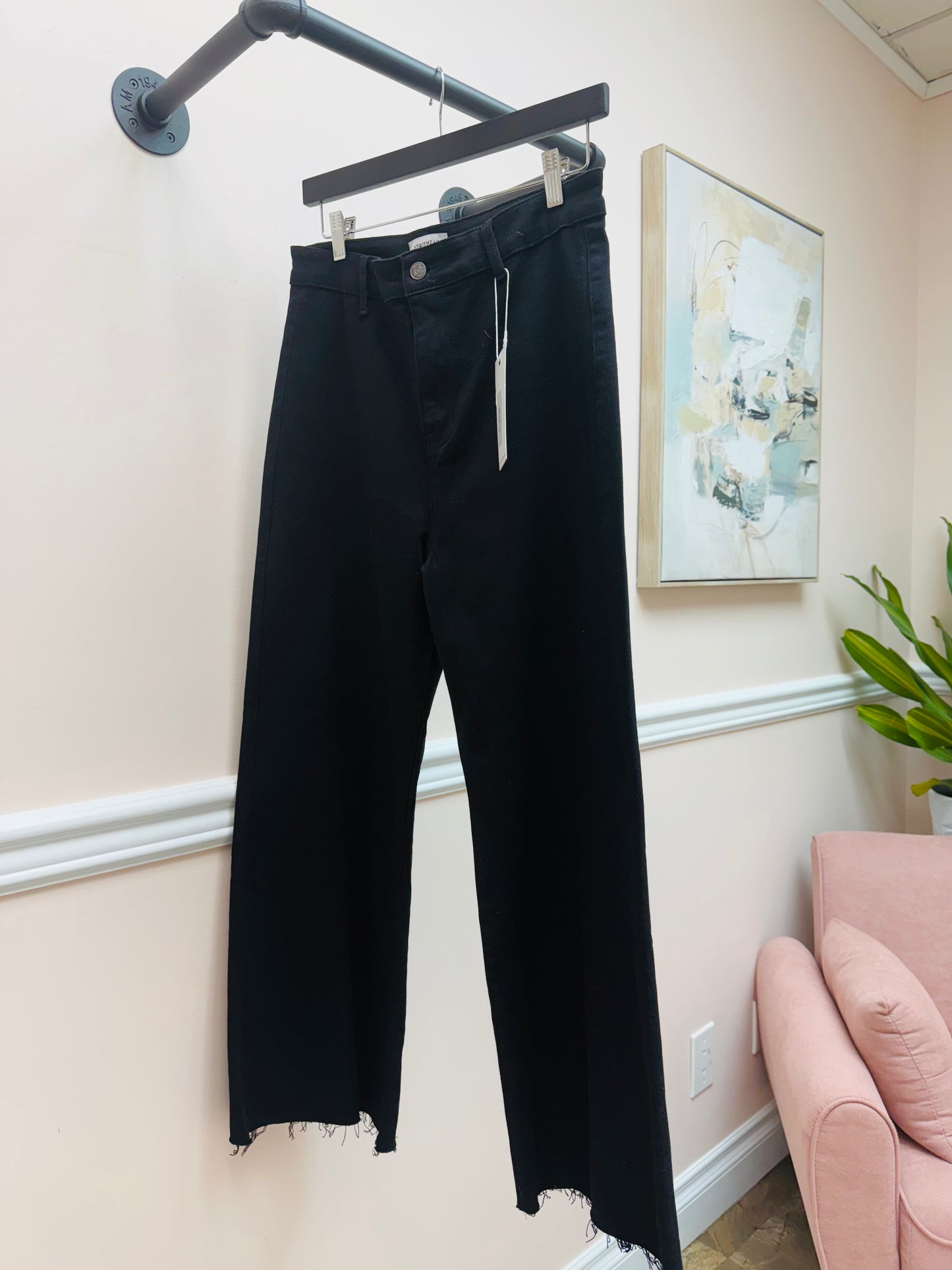 AnnieWear Wide Leg Jeans - Black