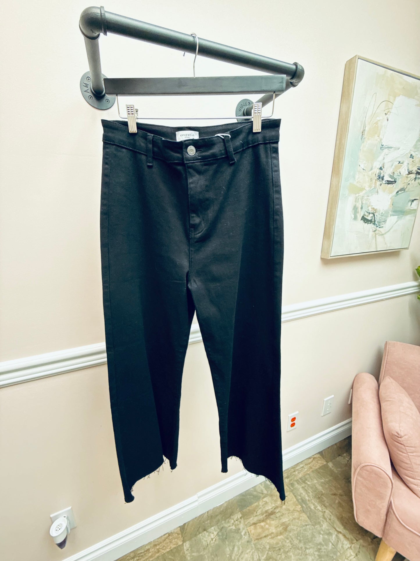 AnnieWear Wide Leg Jeans - Black
