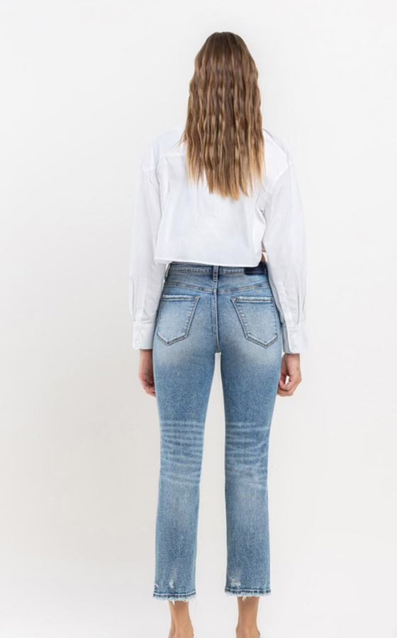 Lovevret Jeans - HR Straight Slim Distressed