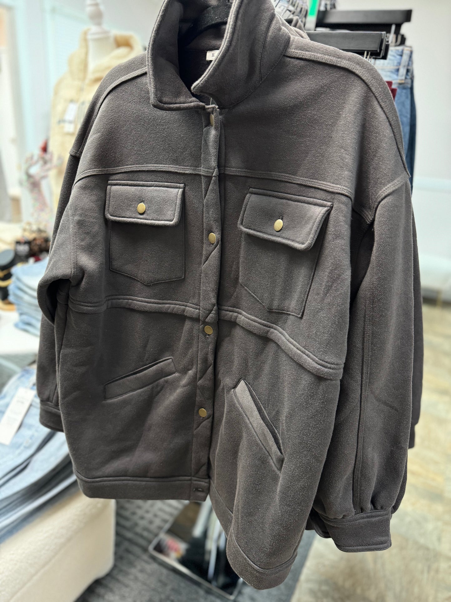 HYFVE Double Layer Button Down Jacket