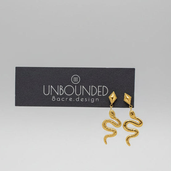 Viper Muse Gold Plated Earrings