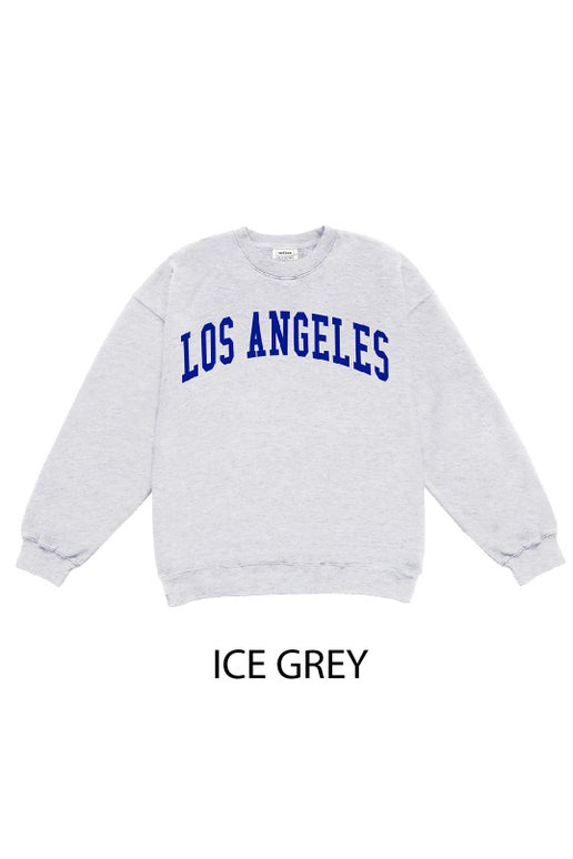 LOS ANGELES PATCH Fleece Oversized Sweatshirt