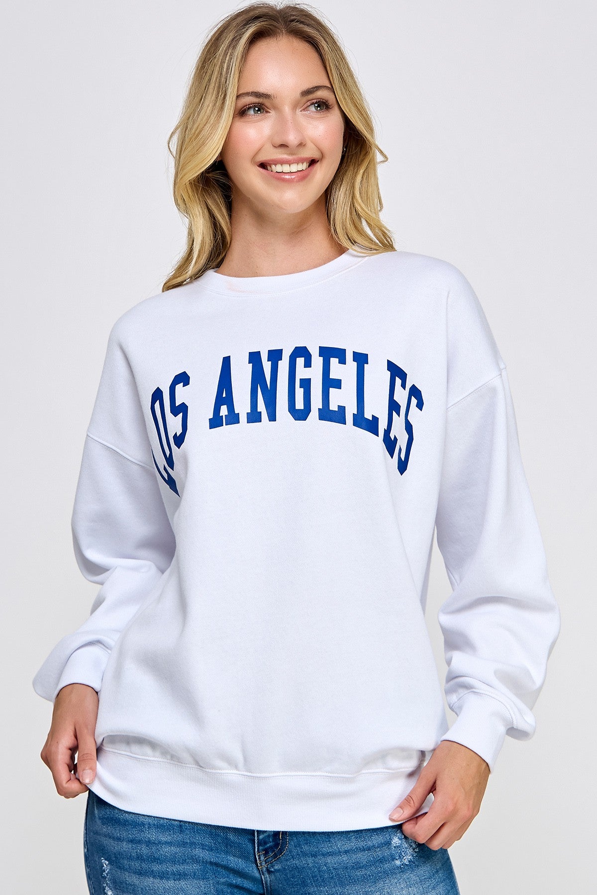 LA - White Crewneck