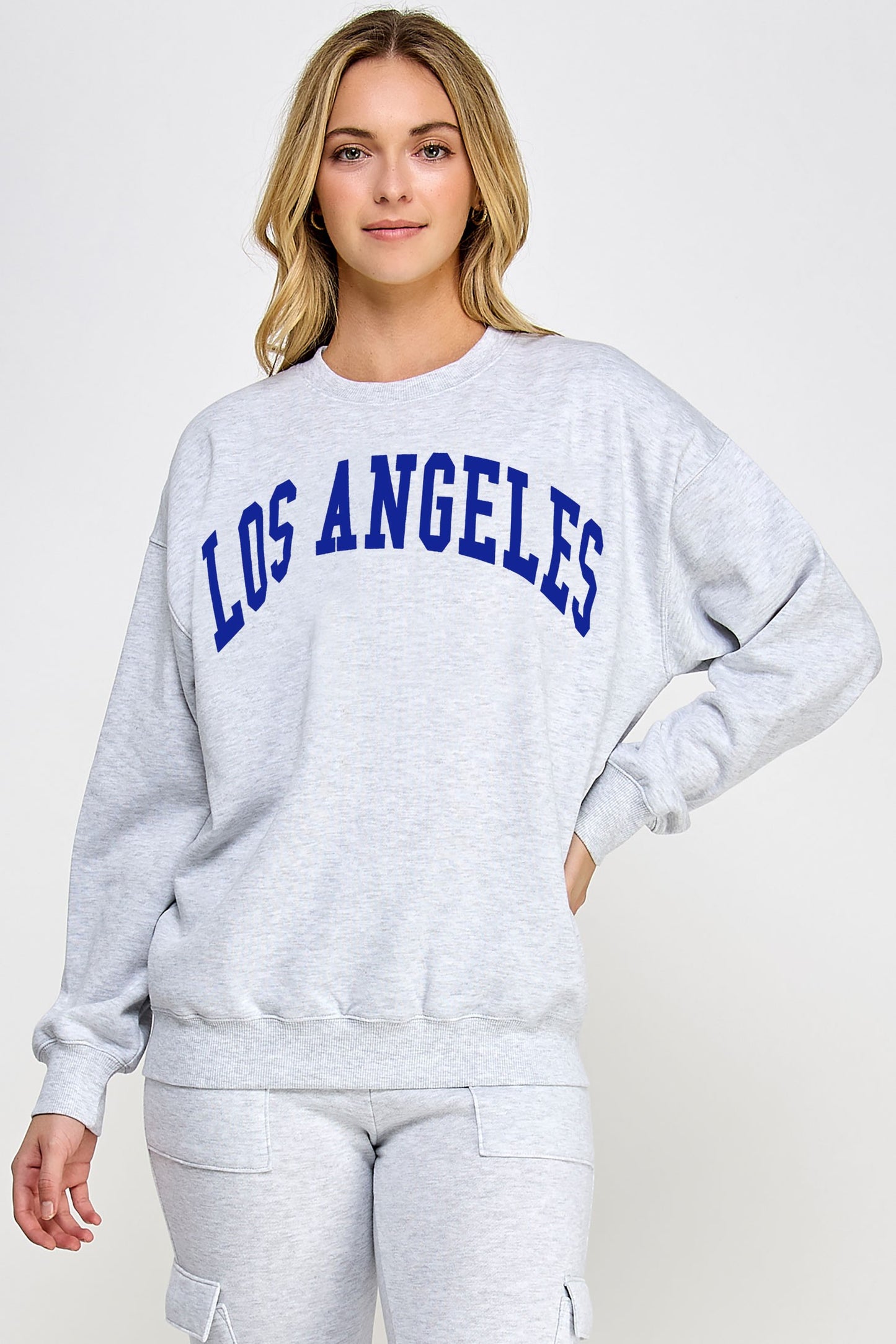 Los Angeles Relaxed Fleece Oversized Sweatshirt