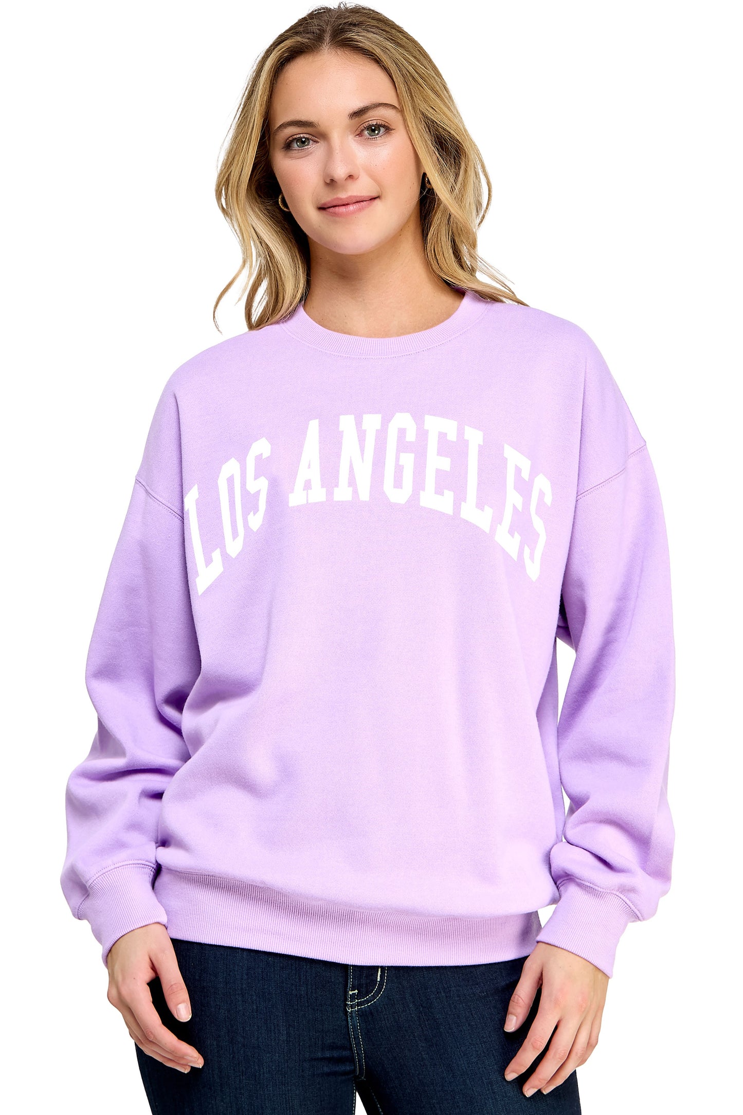 Los Angeles Relaxed Fleece Oversized Sweatshirt