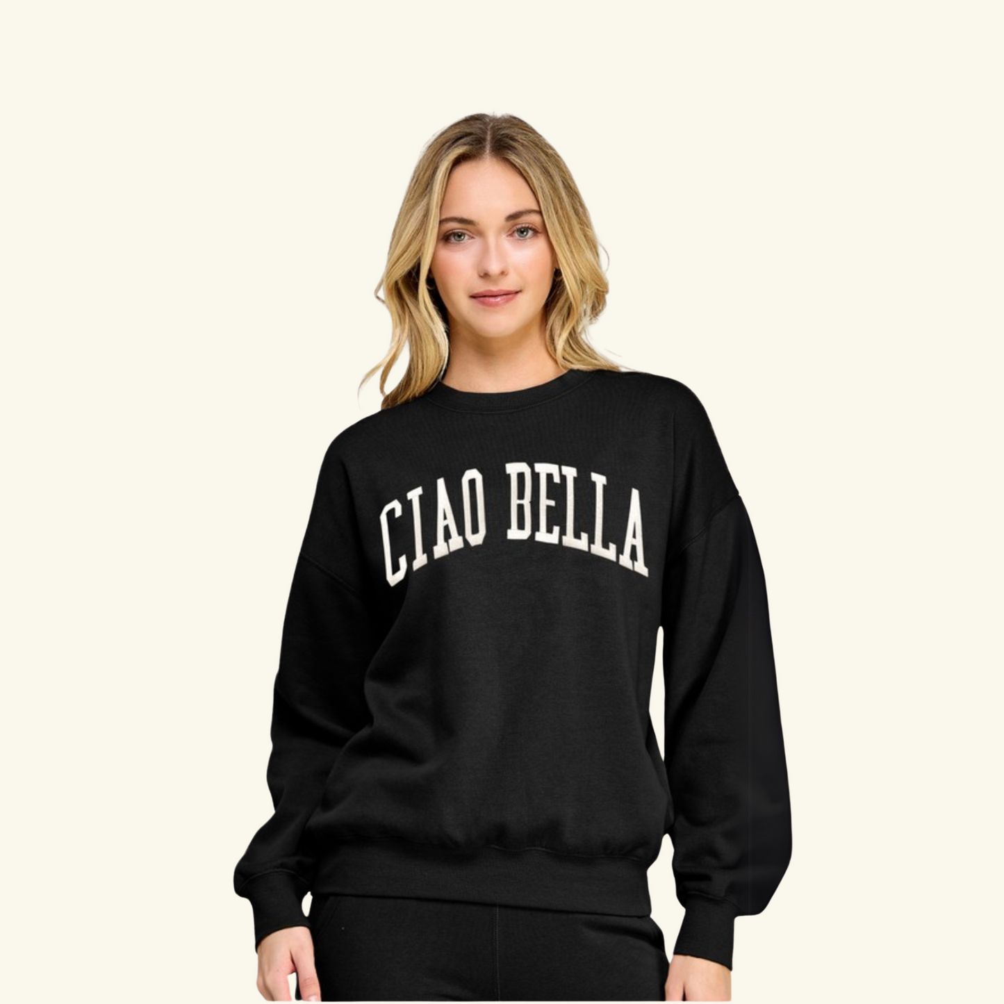 CIAO BELLA Fleece Crewneck