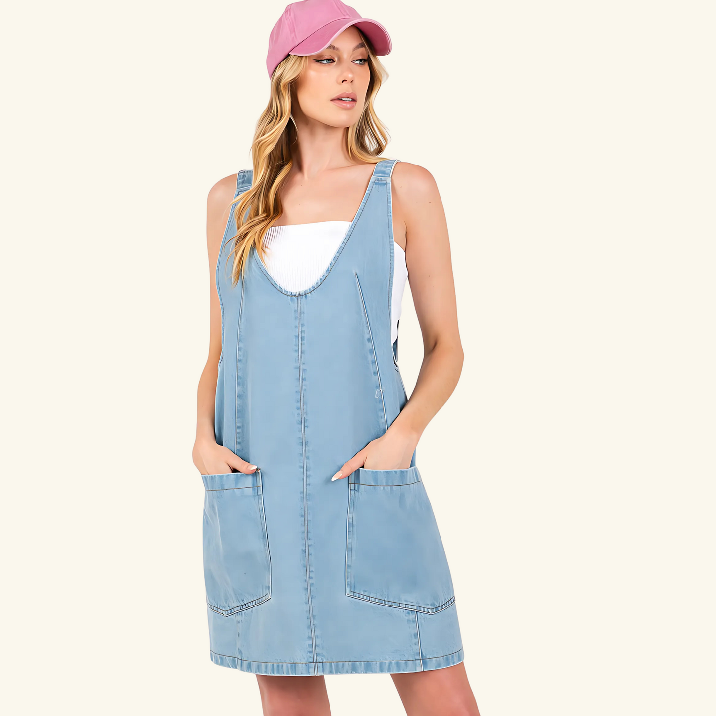 Denim High Roller Dress