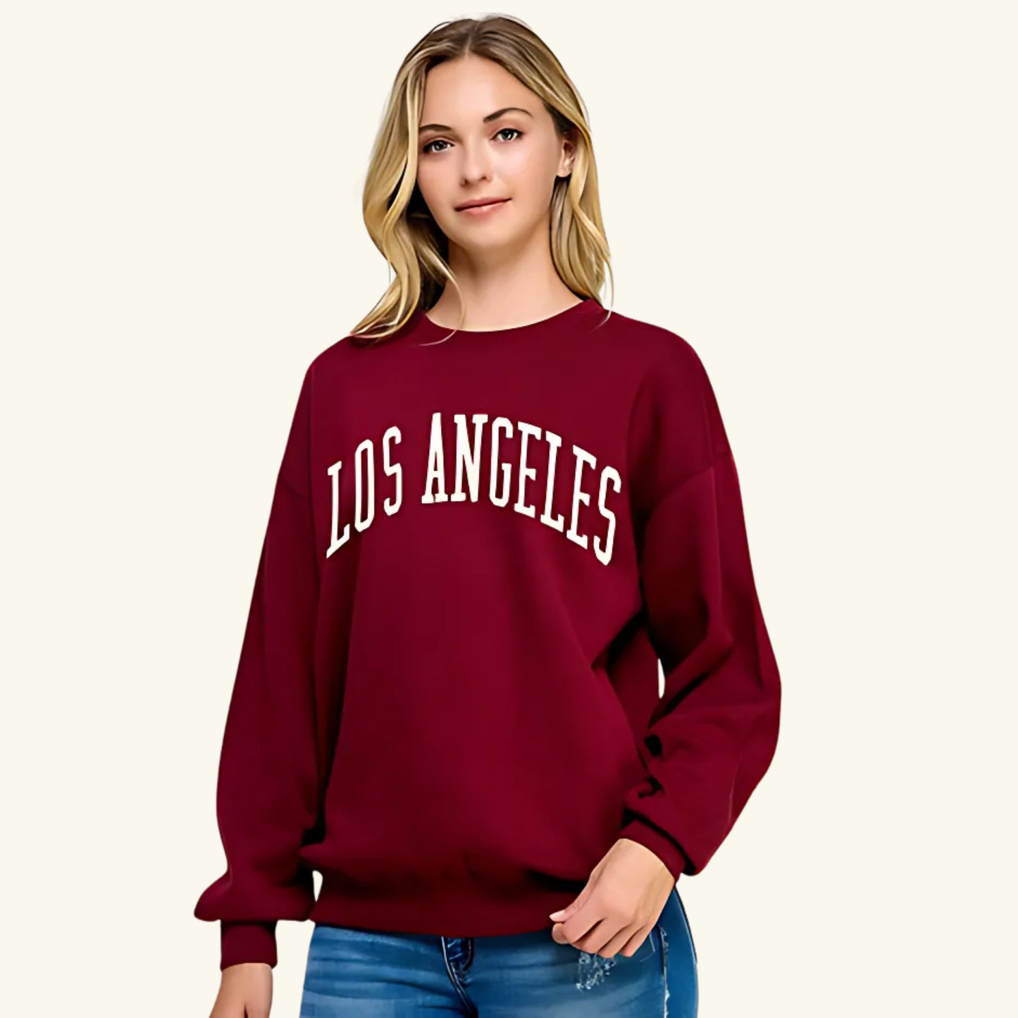 LOS ANGELES EMB Oversized Sweatshirt