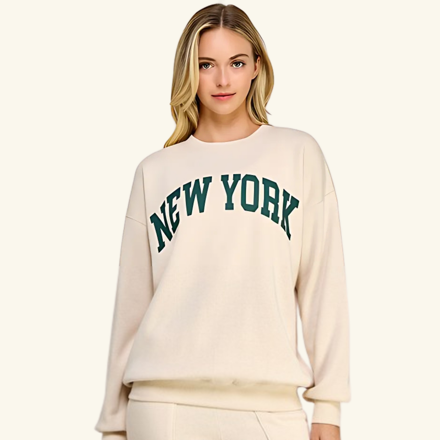 NEW YORK - Fleece Oversized Sweatshirt