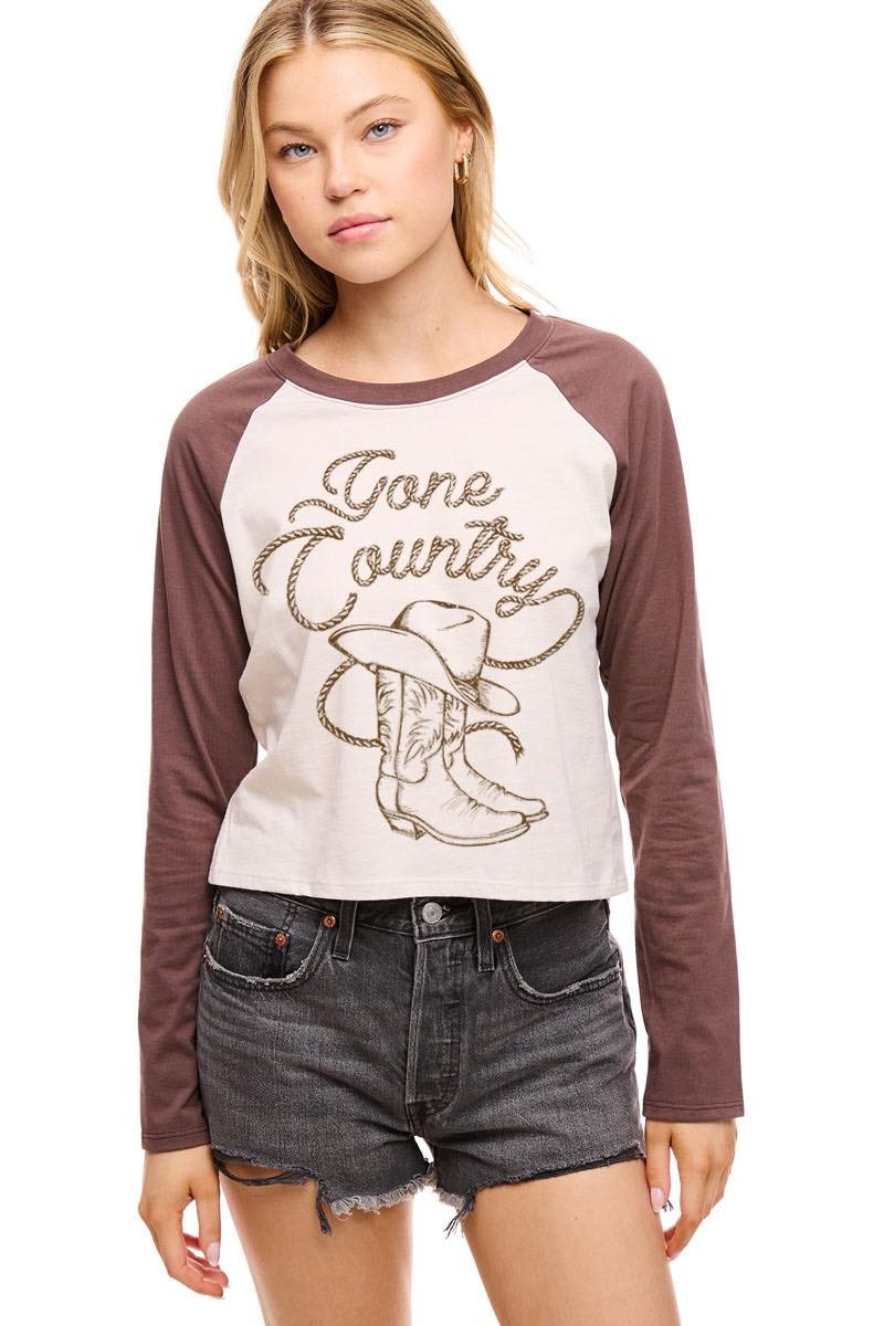 Gone Country Vintage Raglan Tee