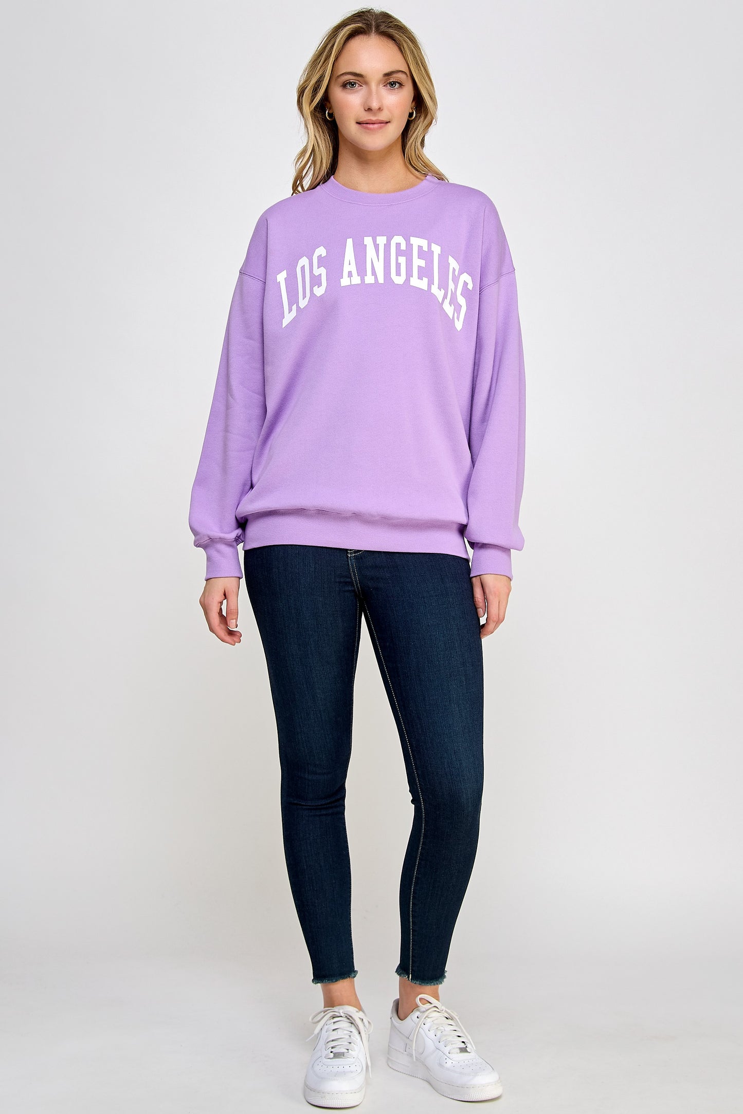 Los Angeles Relaxed Fleece Oversized Sweatshirt
