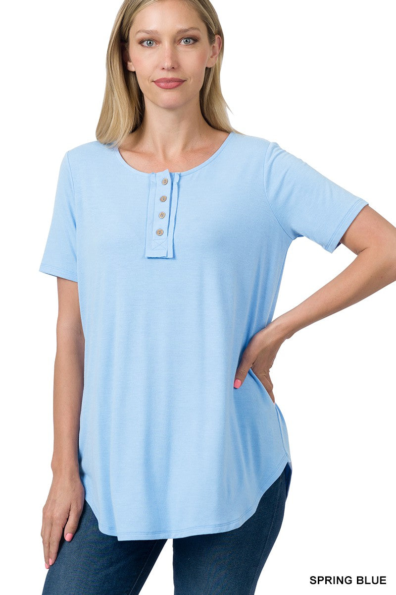 Jordan Short Sleeve Button Down Top