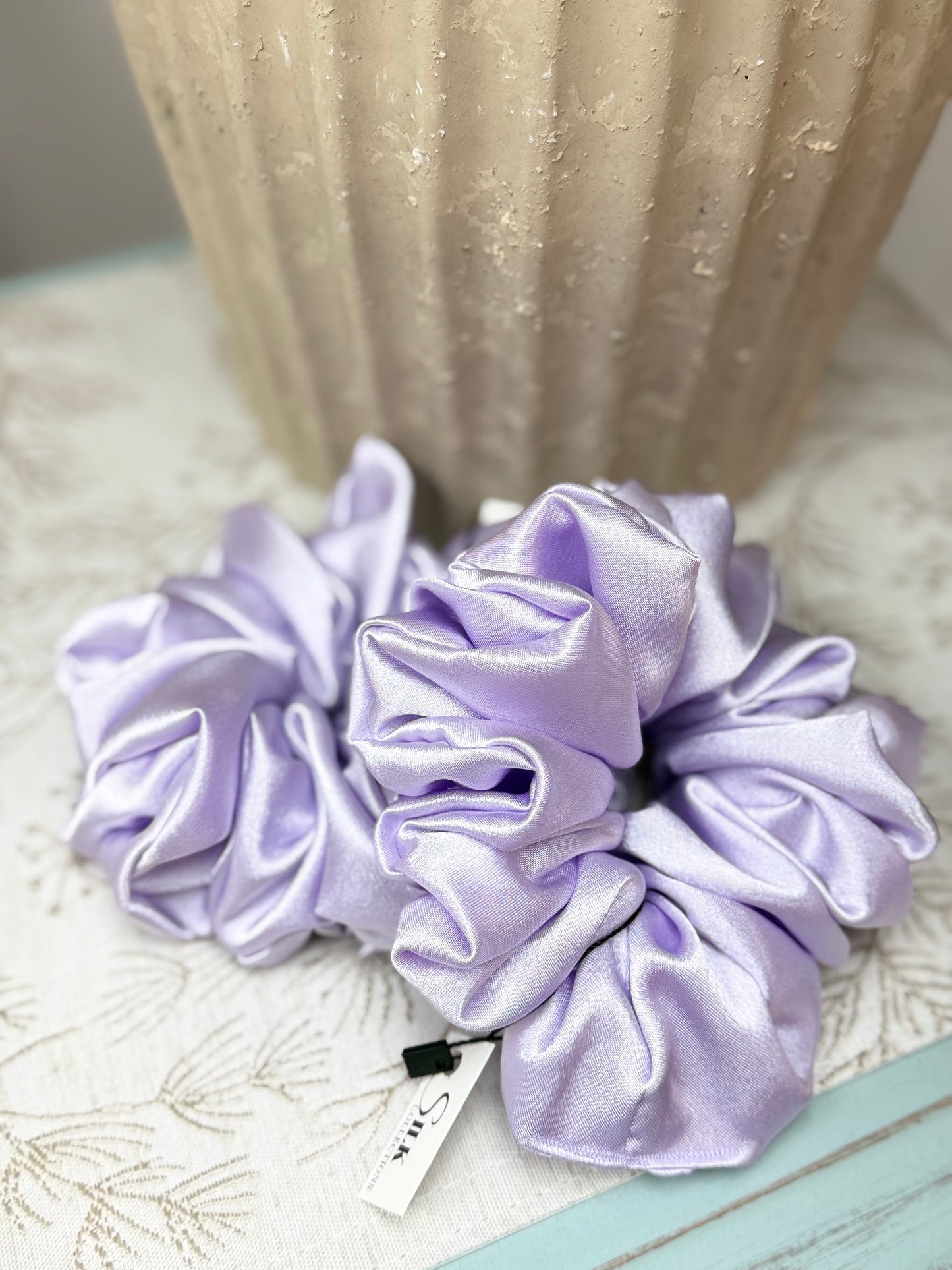 Silk Connections - Oversized Hair Scrunchies - Silk & Satin