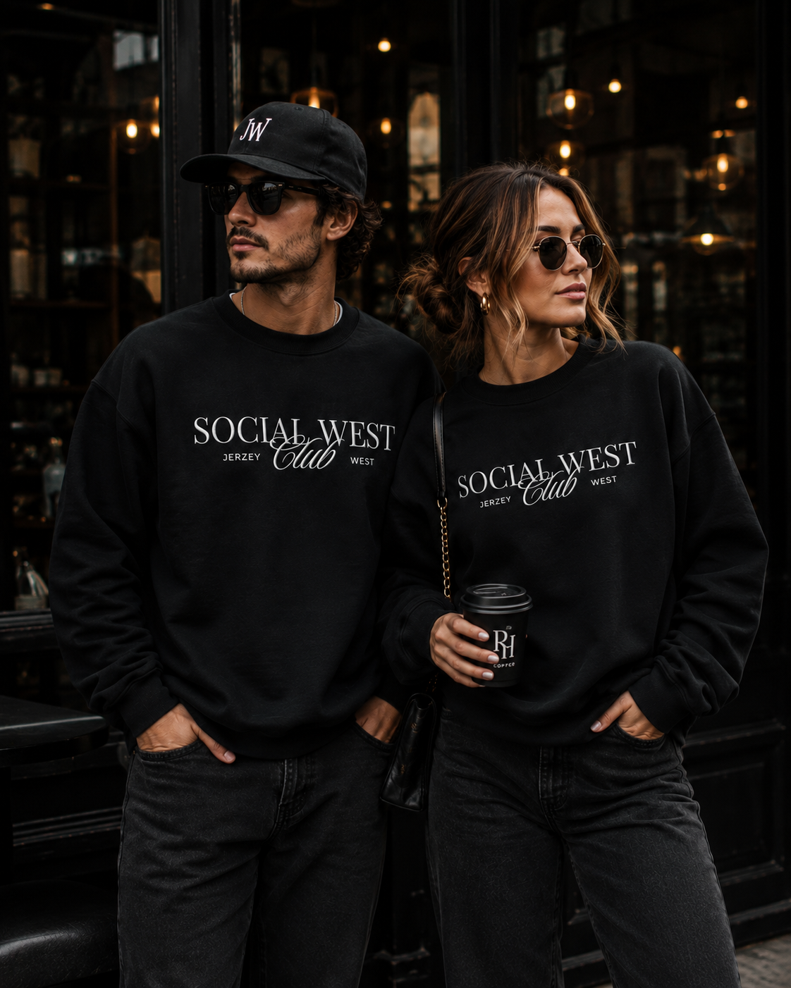 Social West Club Graphic Crewneck