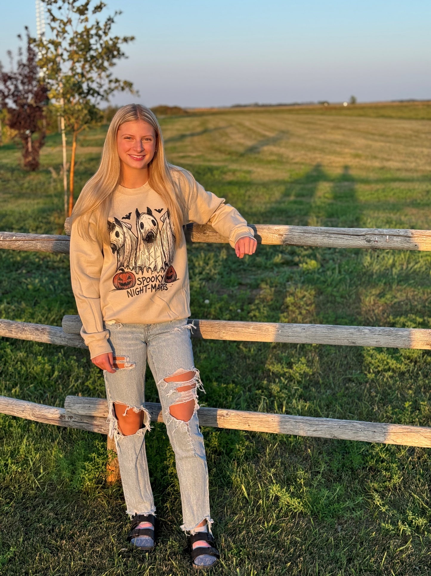 Giddy-Up & Ghost Graphic Crewneck