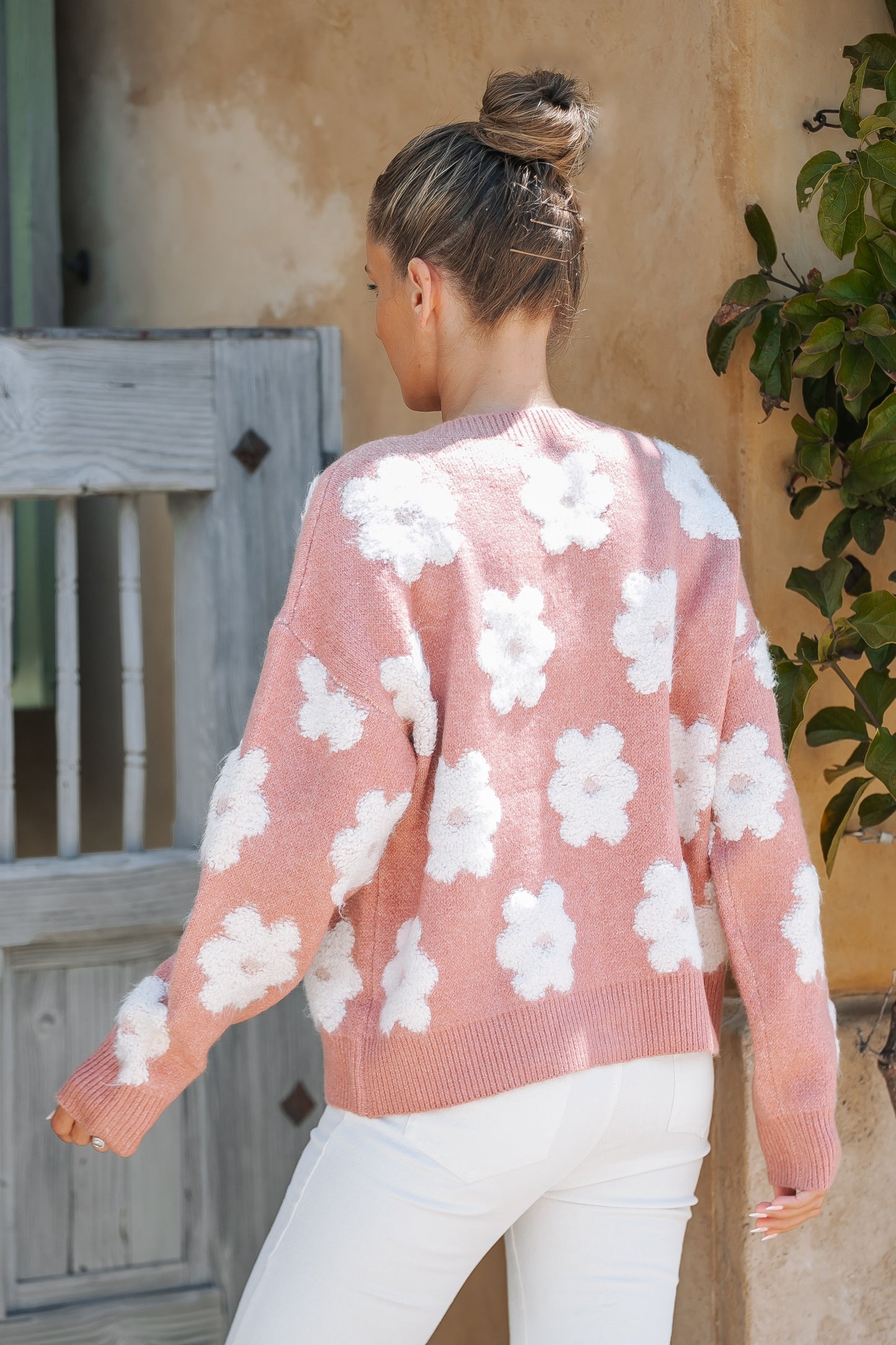 Spring Time Flower Detail Cardigan