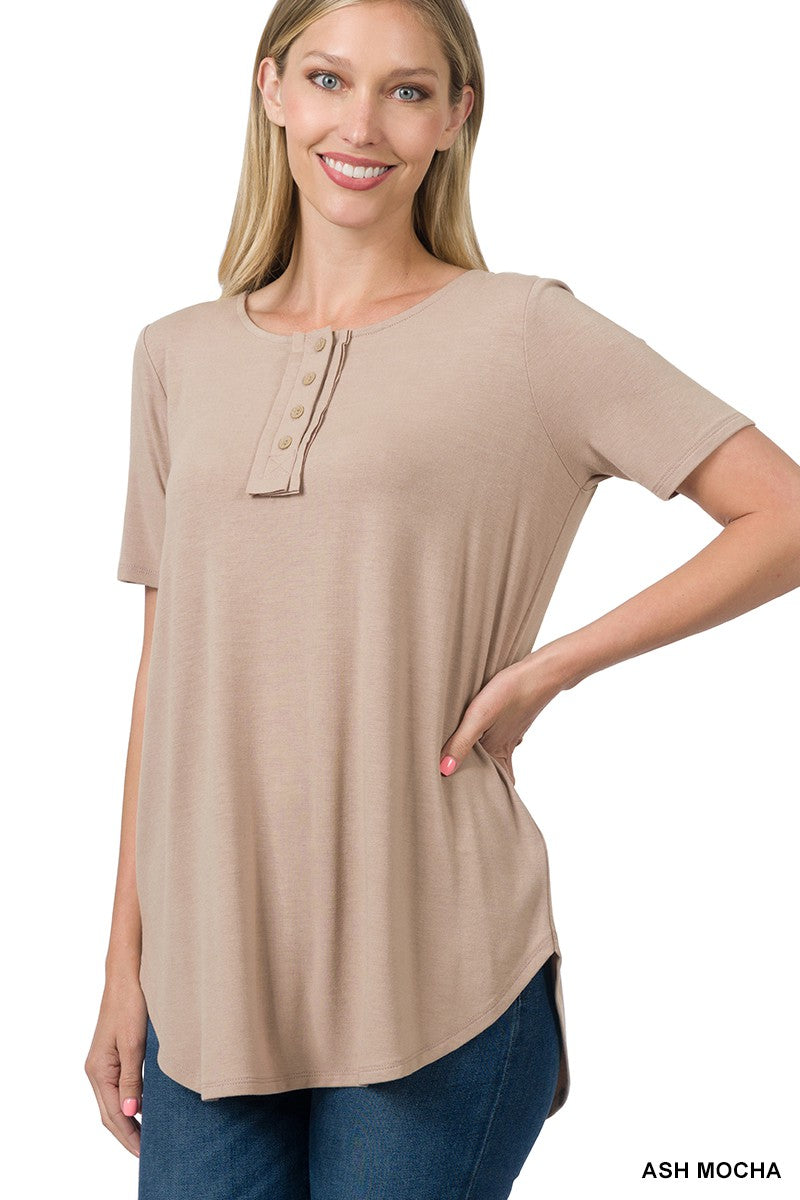 Jordan Short Sleeve Button Down Top