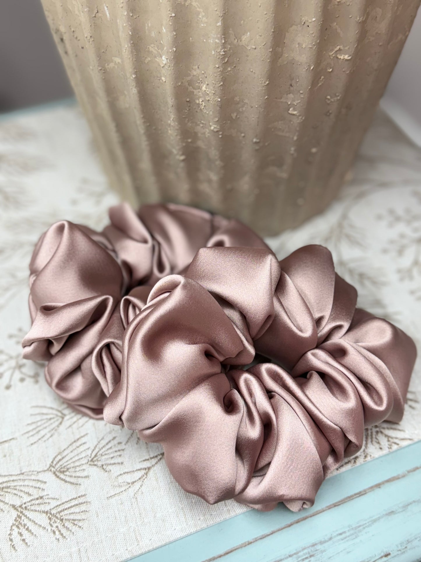 Silk Connections - Oversized Hair Scrunchies - Silk & Satin