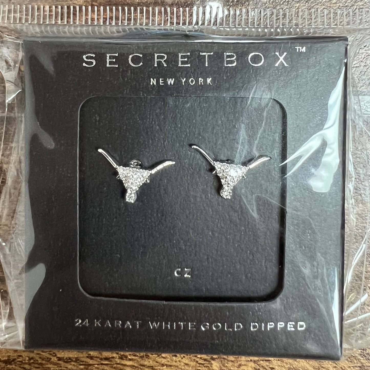 Secret Box - Silver Bull Earrings