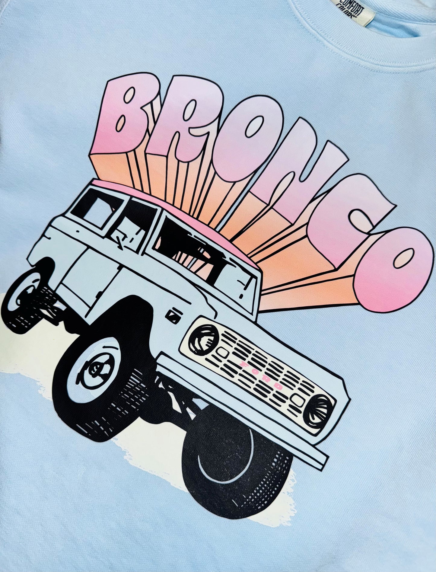 Let's Ride! Built Tough Bronco Crewneck