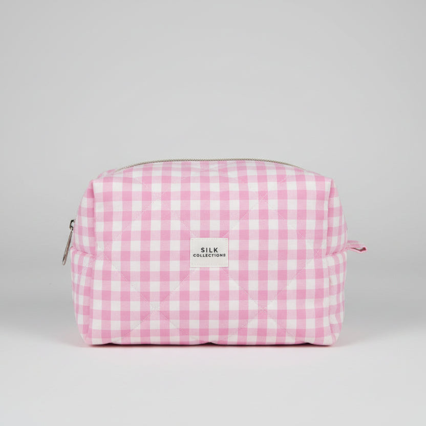 Sweet Peony Quilted Cosmetic Bag