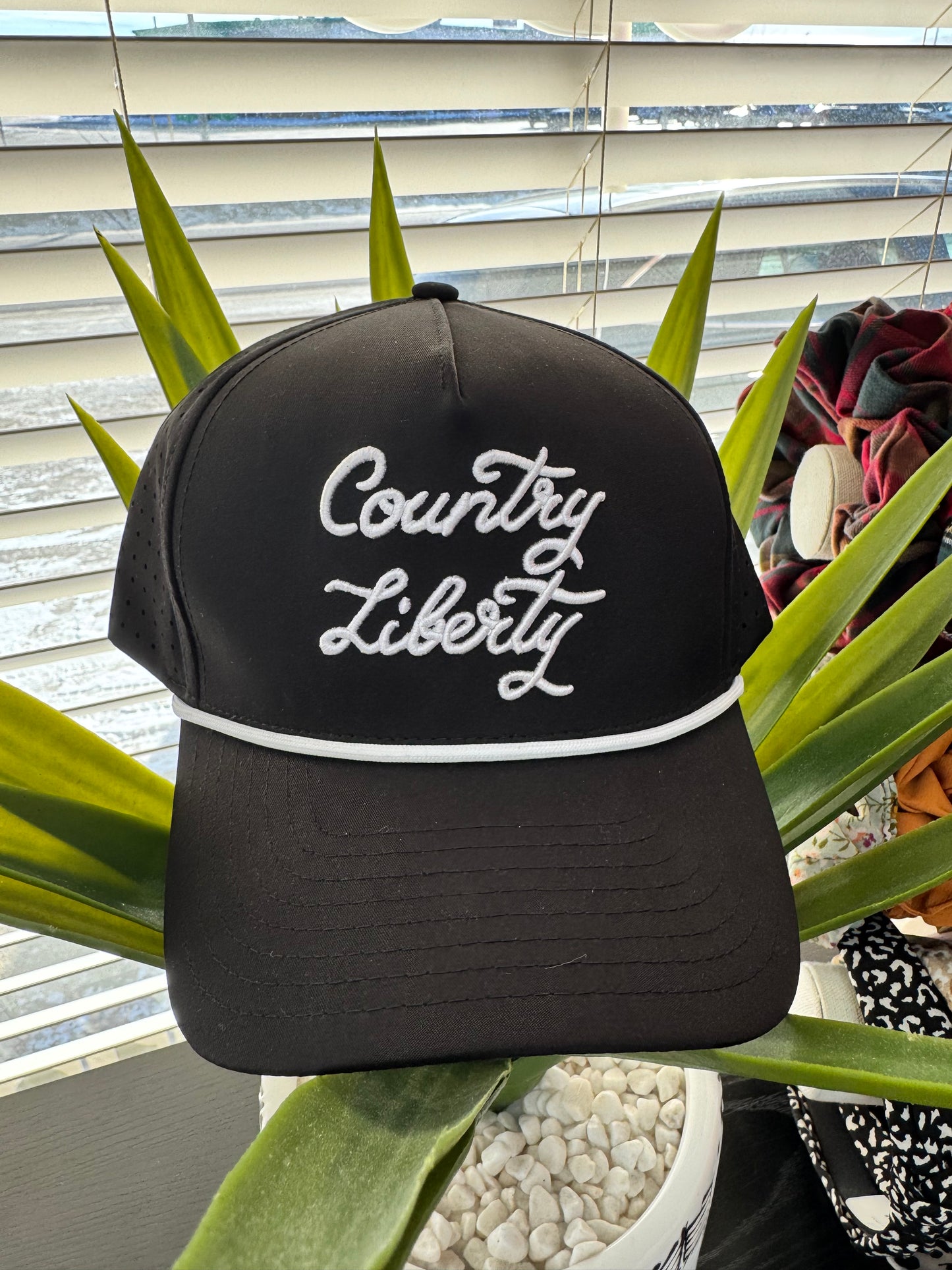 Country Liberty Cursive Rope Golf Hat