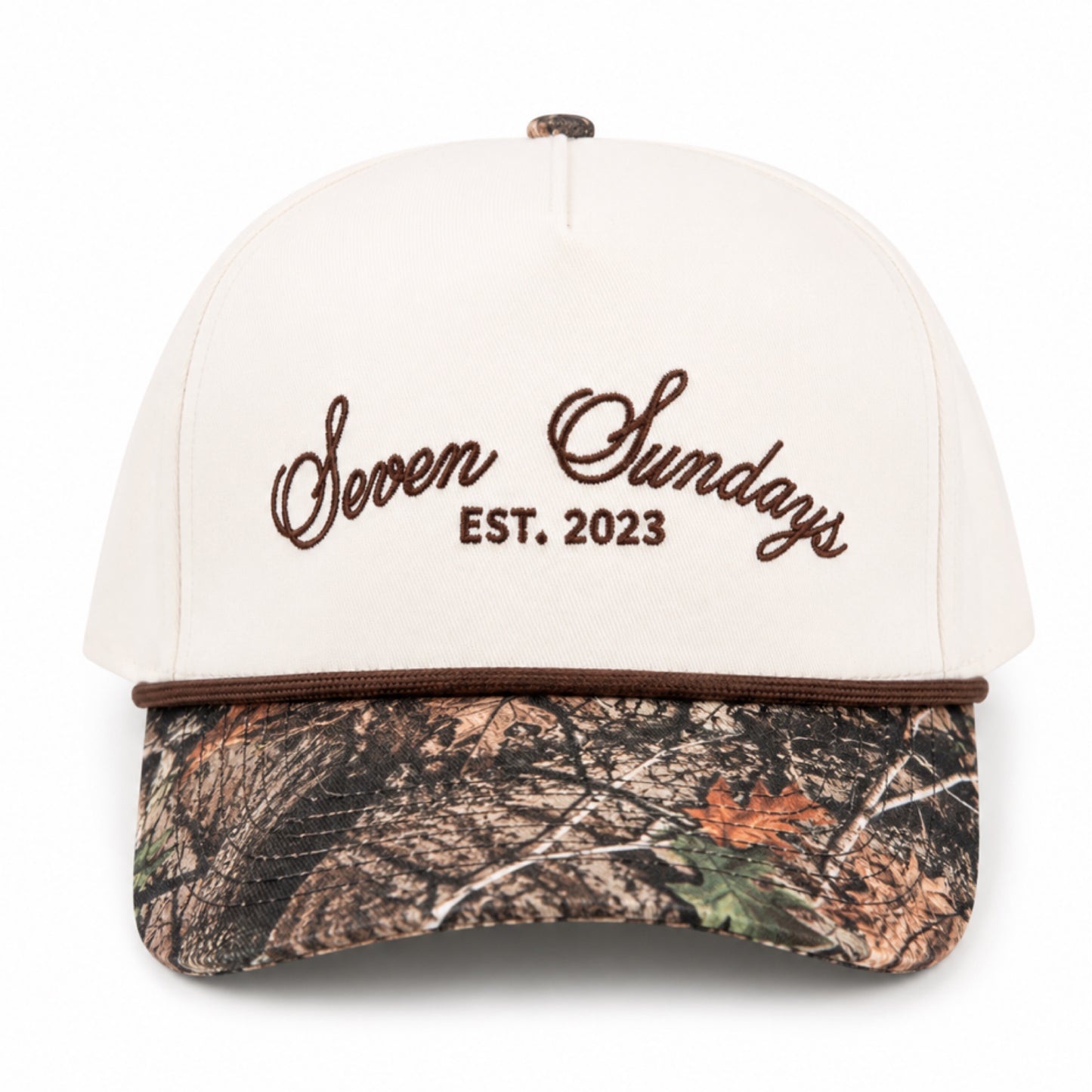Seven Sundays Trucker Hat - White & Dark Camo