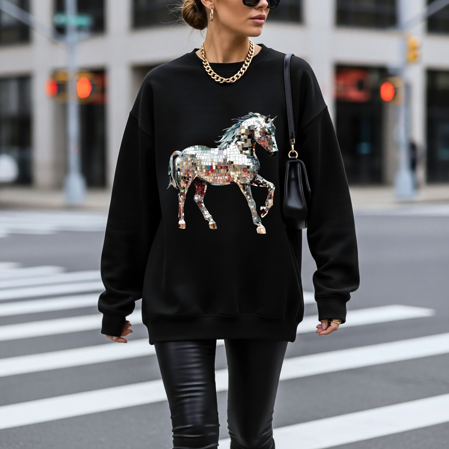 Studio 54 Stallion Graphic Crewneck