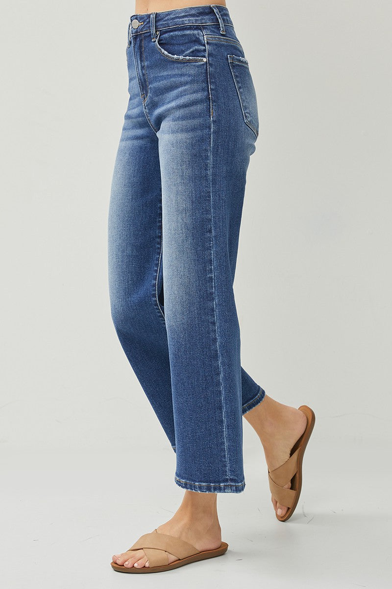 Mia High Rise Wide Crop Jean