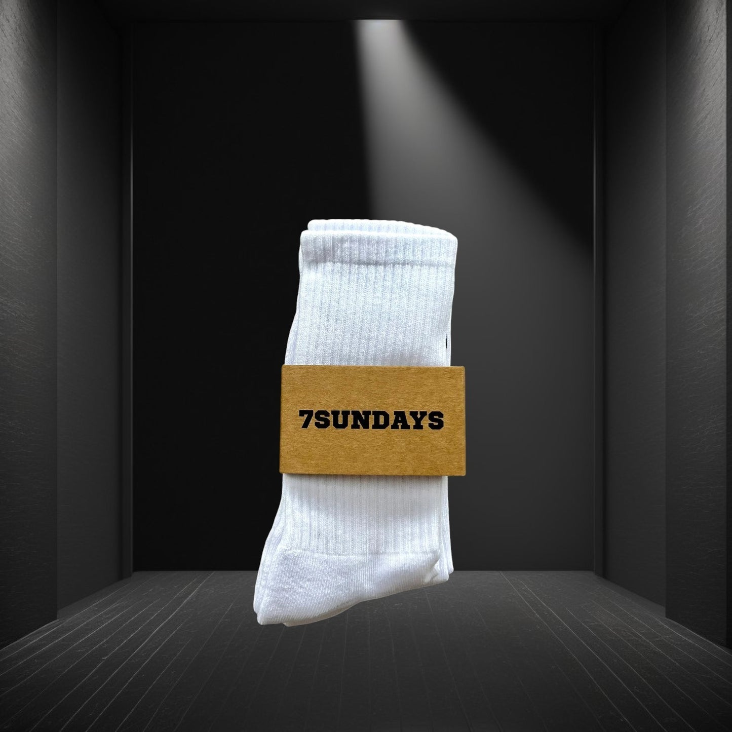 Seven Sundays White Crew Socks - 3 Pack