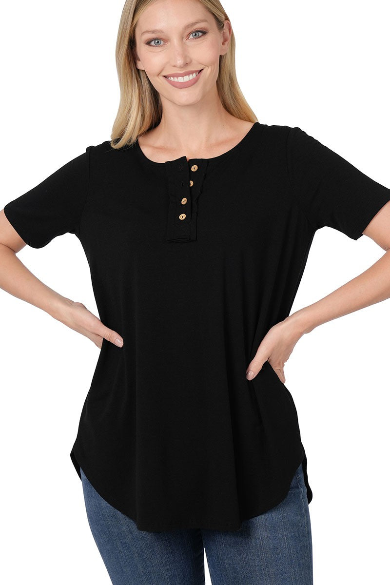 Jordan Short Sleeve Button Down Top