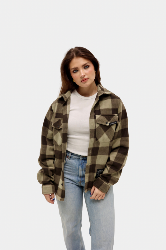 CL Oxford Tan/Brown Plaid Fleece