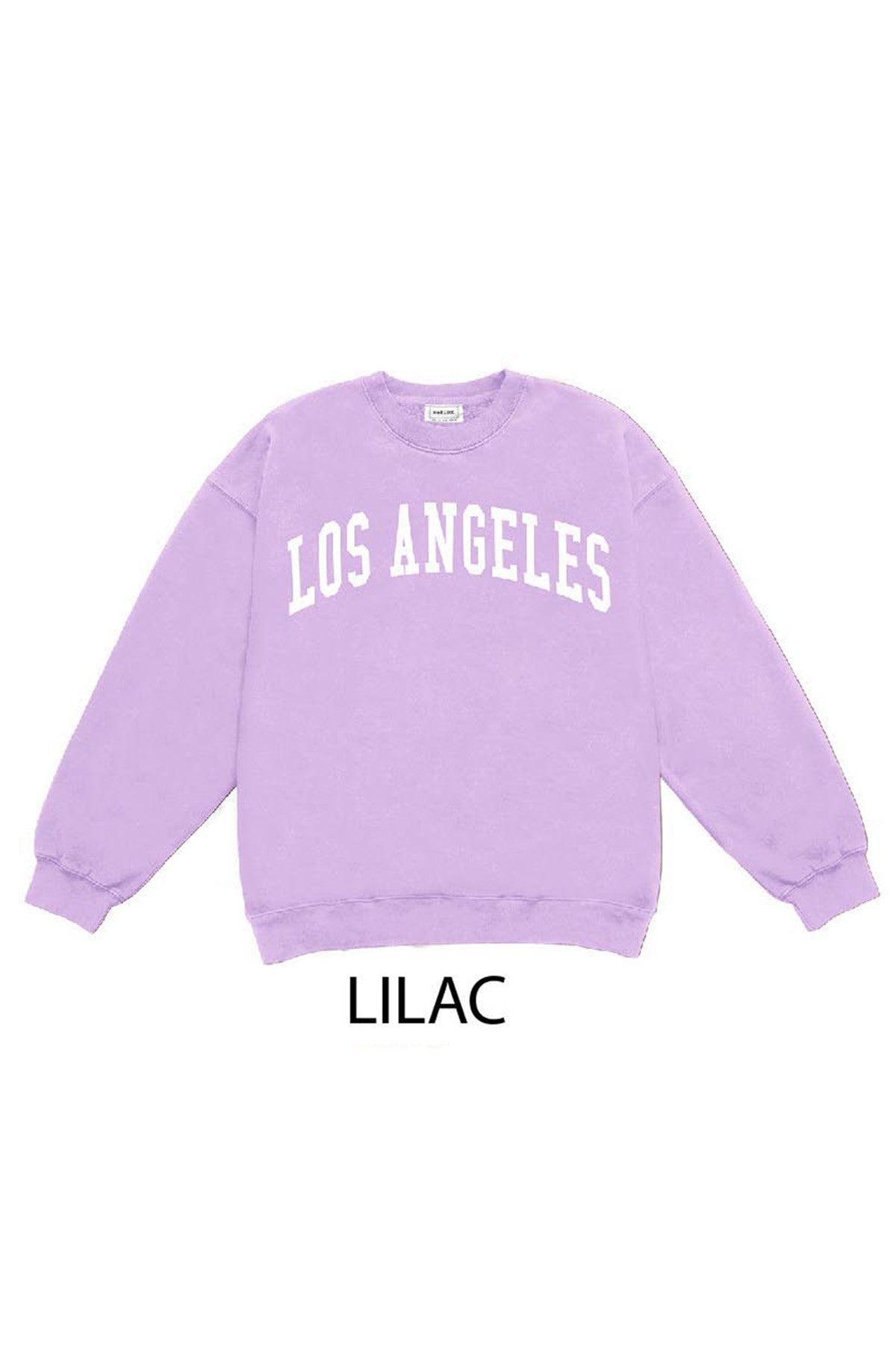 Los Angeles Relaxed Fleece Oversized Sweatshirt
