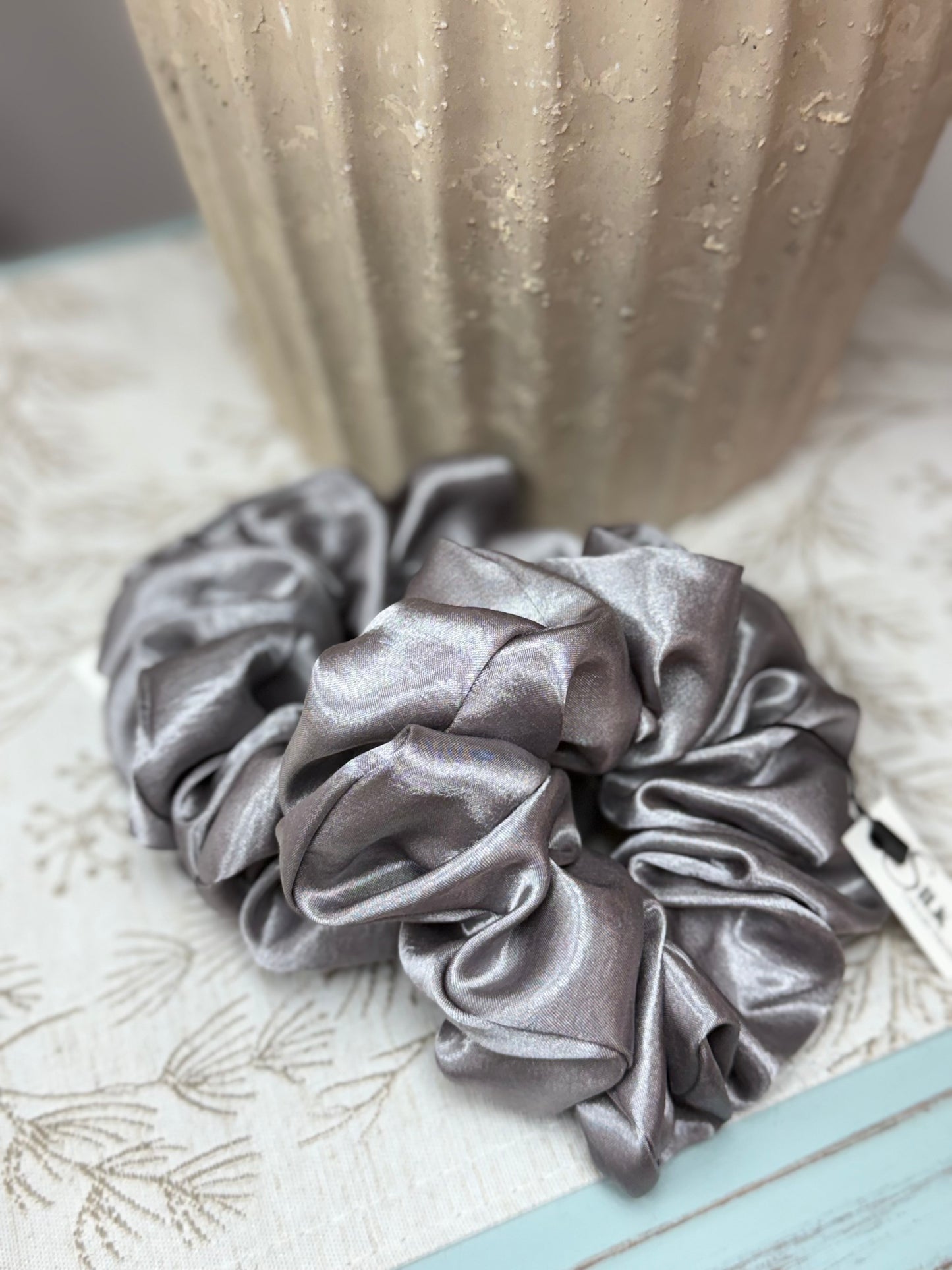 Silk Connections - Oversized Hair Scrunchies - Silk & Satin