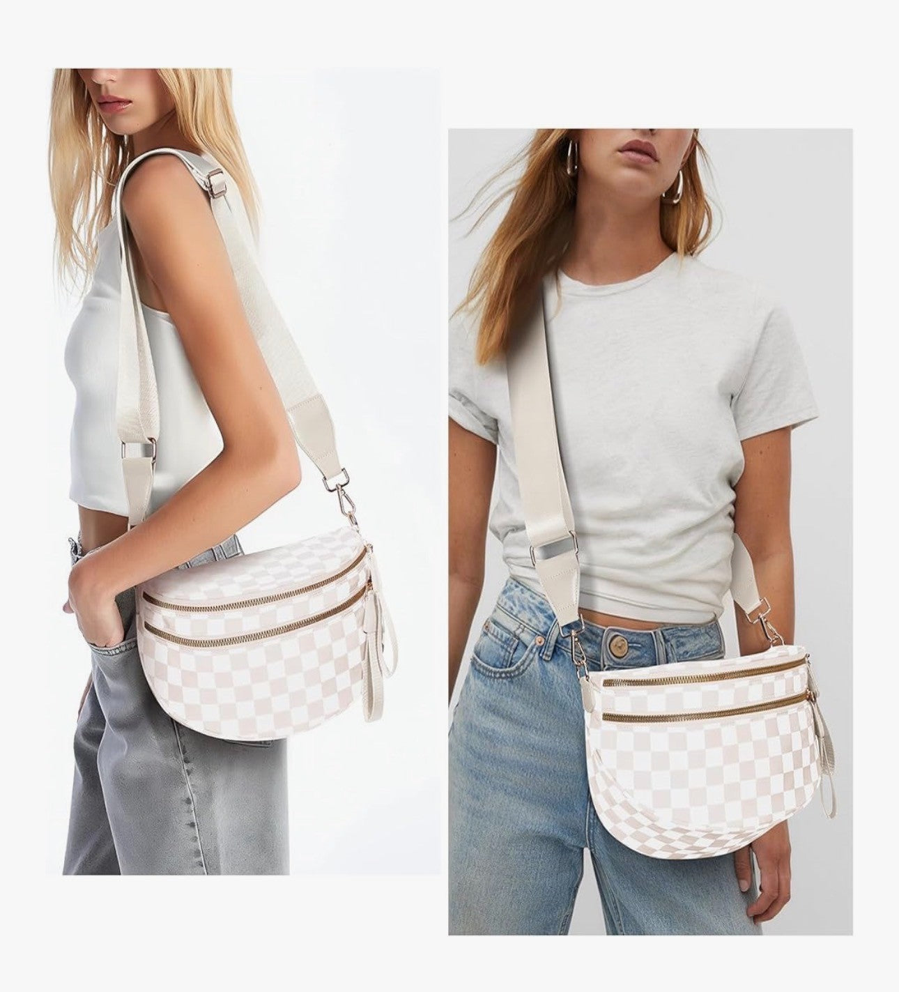 Sandstone Check Sling Bag