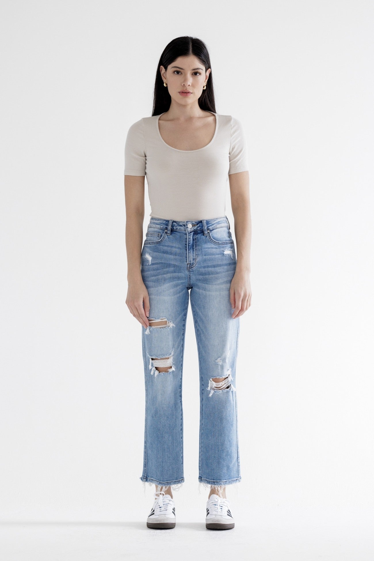 Avenue High Rise Straight Jean
