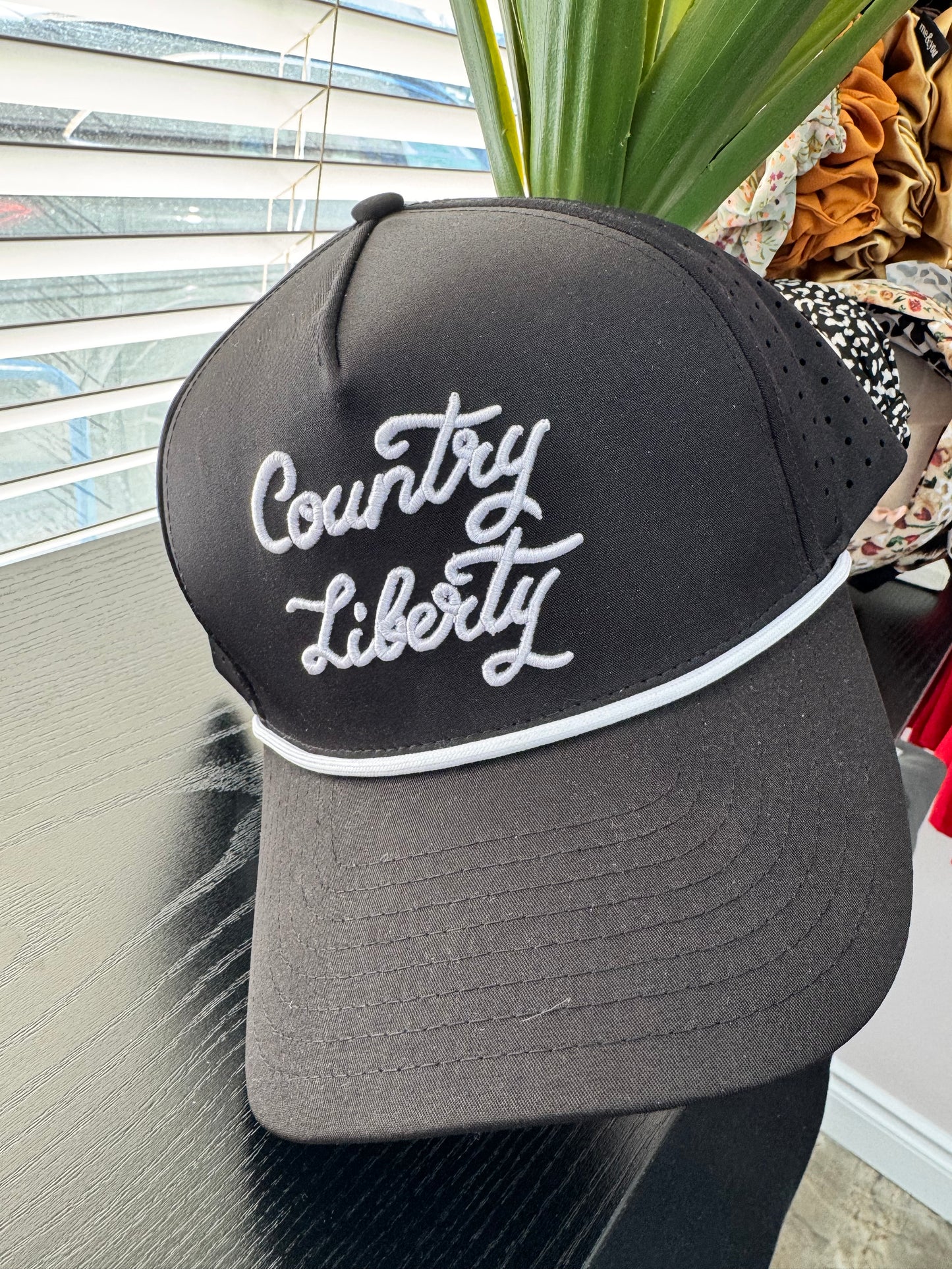 Country Liberty Cursive Rope Golf Hat