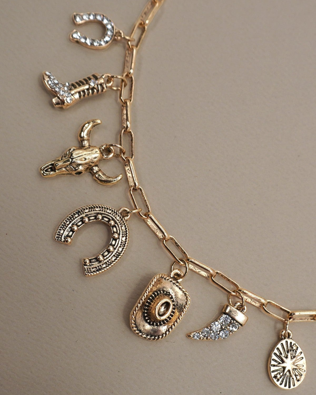 Lucky Cowgirl Charm Necklace