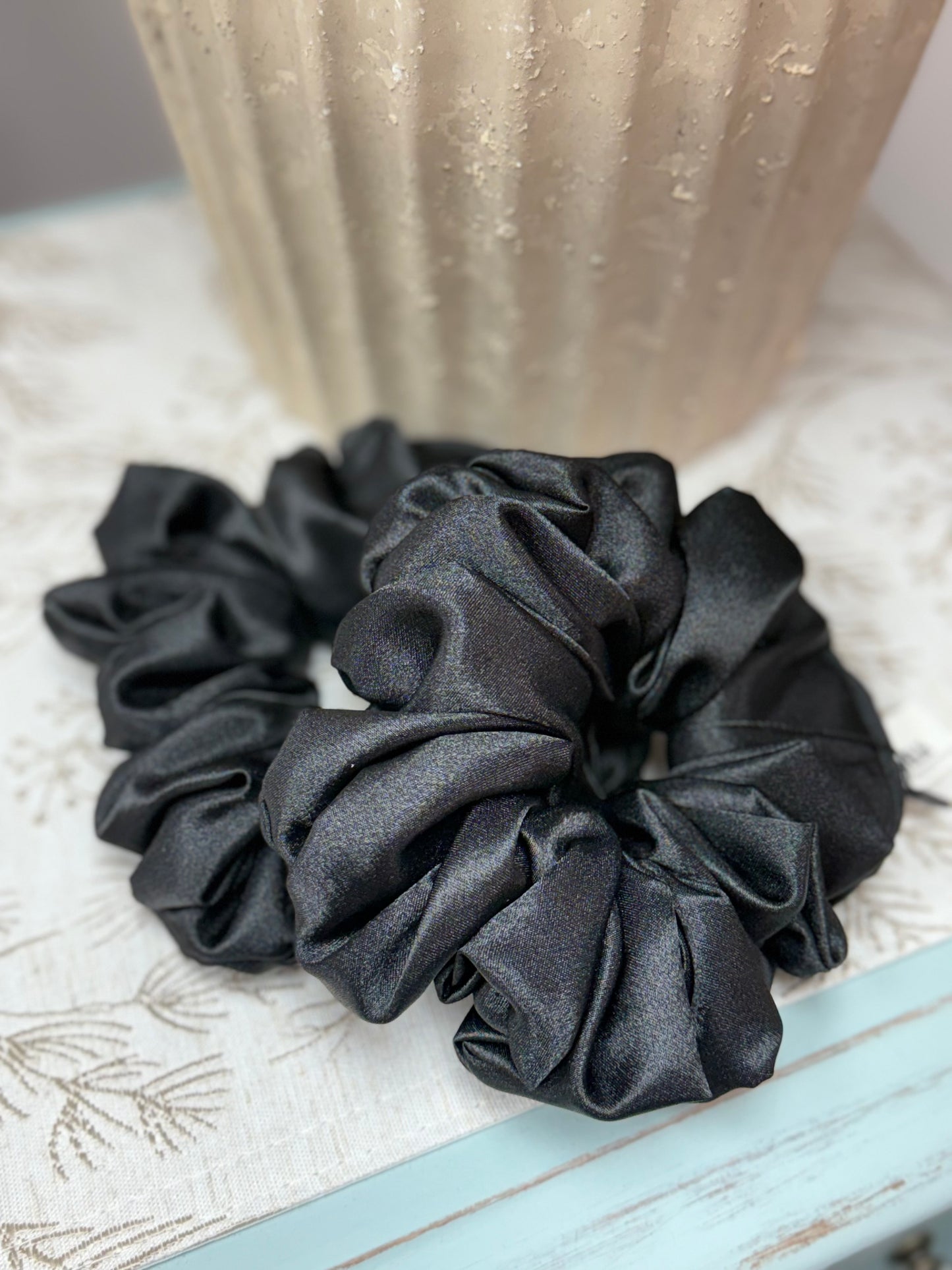 Silk Connections - Oversized Hair Scrunchies - Silk & Satin