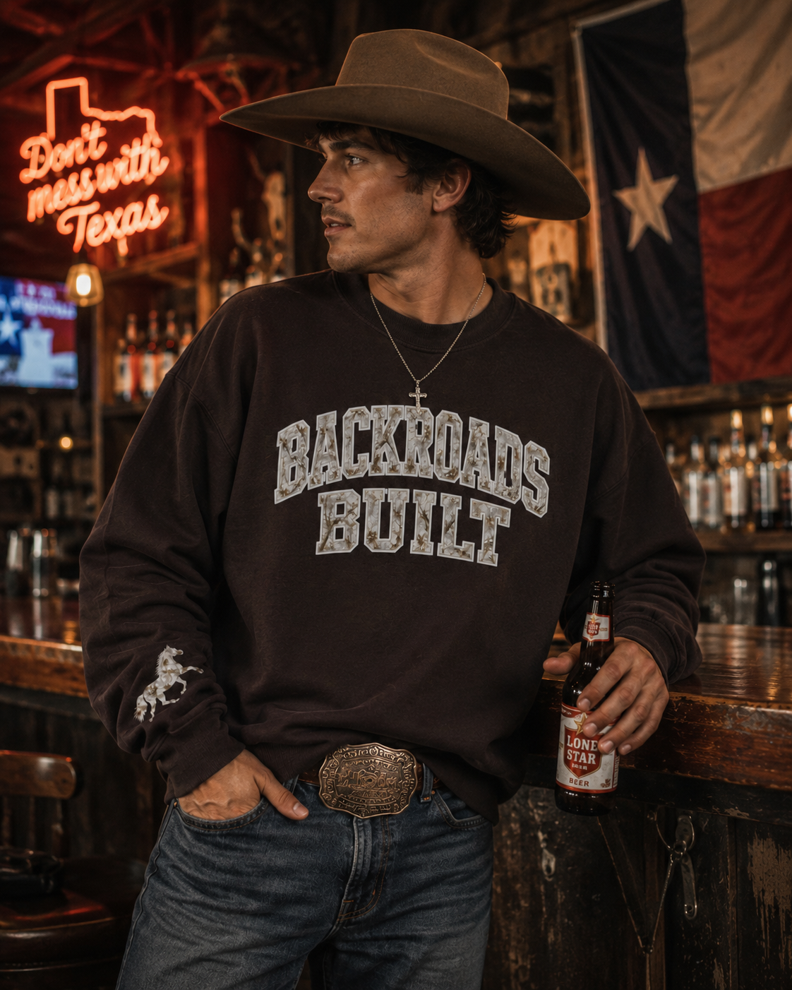 Backroads Built Graphic Crewneck