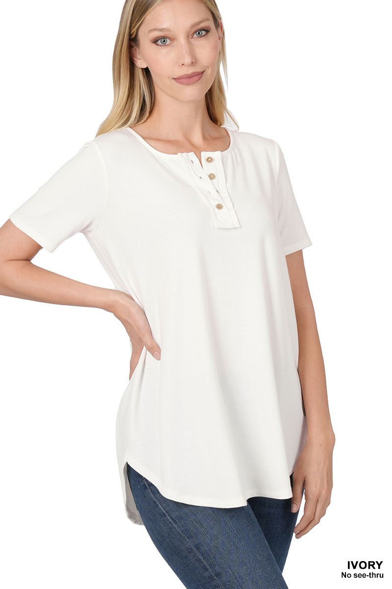 Jordan Short Sleeve Button Down Top