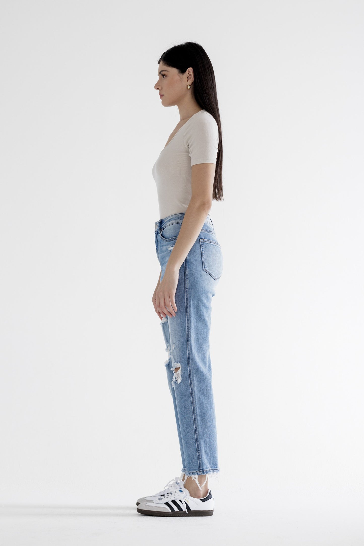 Avenue High Rise Straight Jean