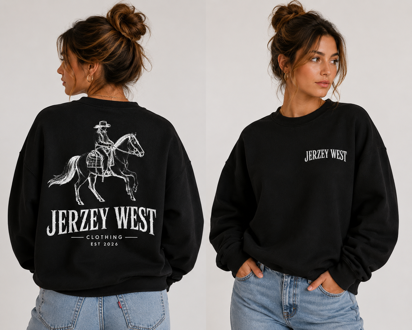 Jerzey West Clothing Co. Graphic Crewneck