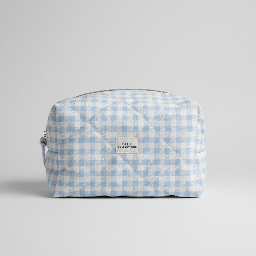 Cloud Nine Gingham Cosmetic Bag